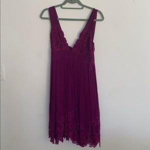 Catherine Malandrino Plum Butterfly dress